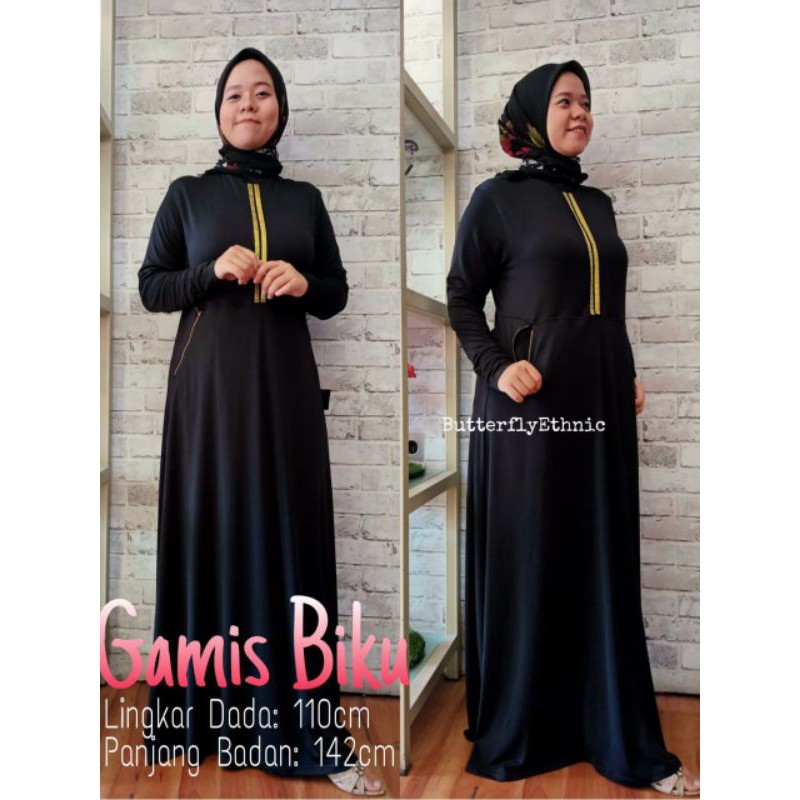 GAMIS WANITA BAHAN JERSEY PREMIUM