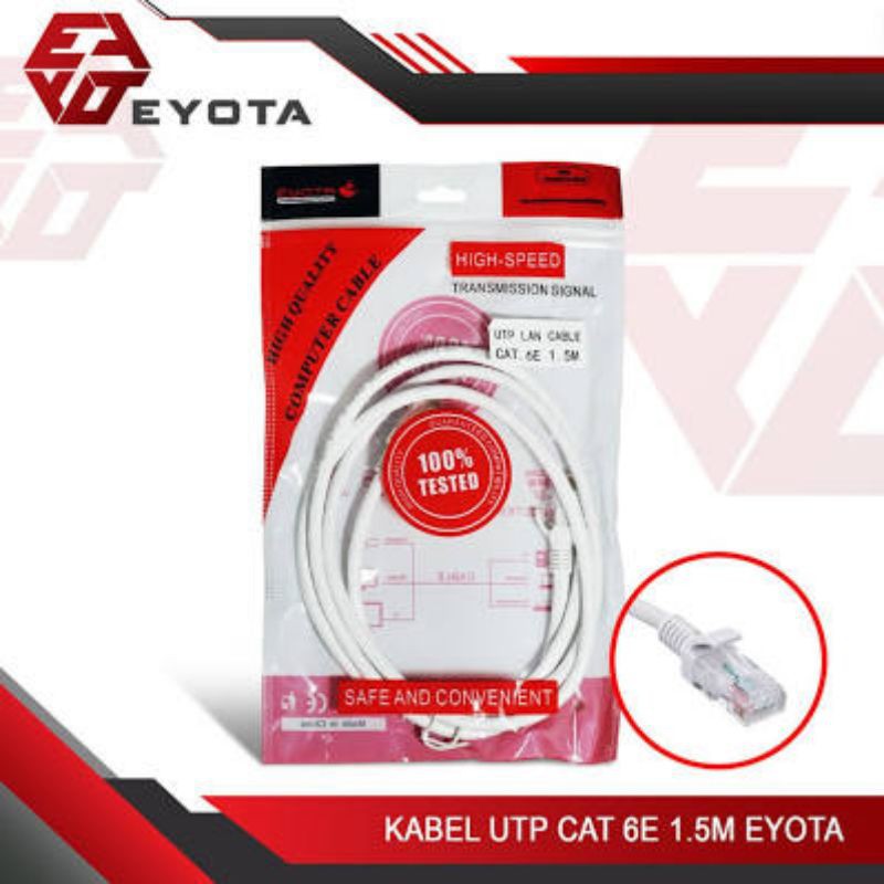 Jual Kabel Lan Cat E Meter Eyota High Speed Utp Lan Kabel Cat E Shopee Indonesia