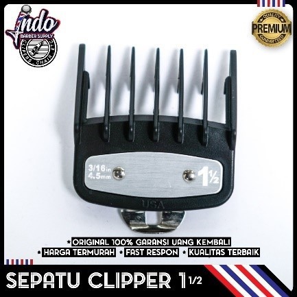 Sepatu Clipper WAHL Attachment Comb Premium Ukuran Satu Setengah 1,5