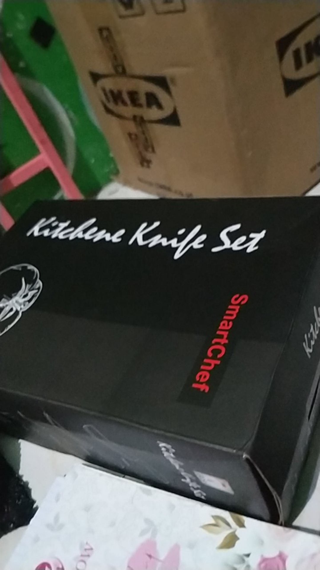 Lcx  Pisau + Talenan Masak Set 7in1 Bahan Keramik Best Quality / Vs-1804