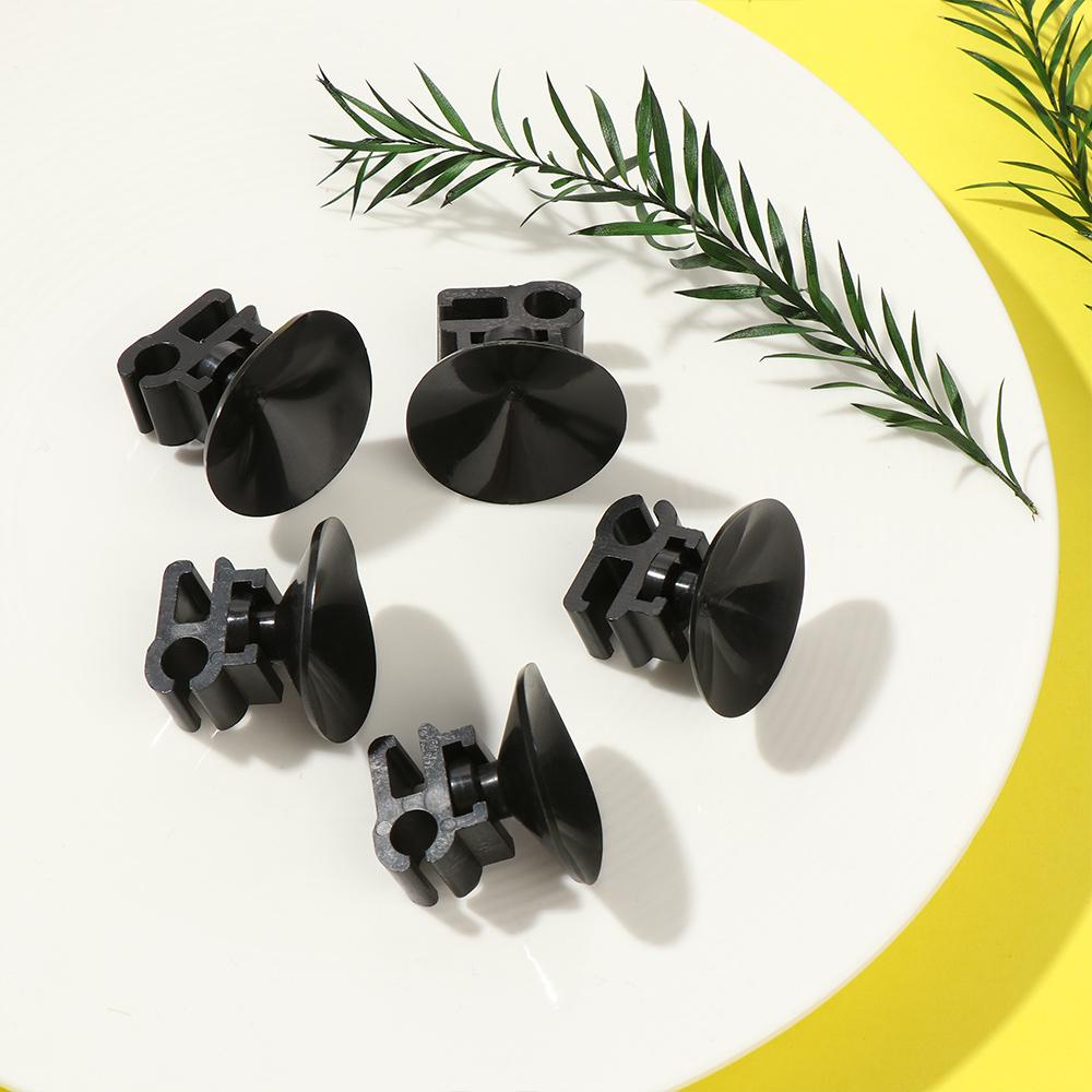 Chookyy 5pcs Klip Dual-Kartu Gesper Kabel Listrik Nyaman Fish Tank Line Holder Suction Cups