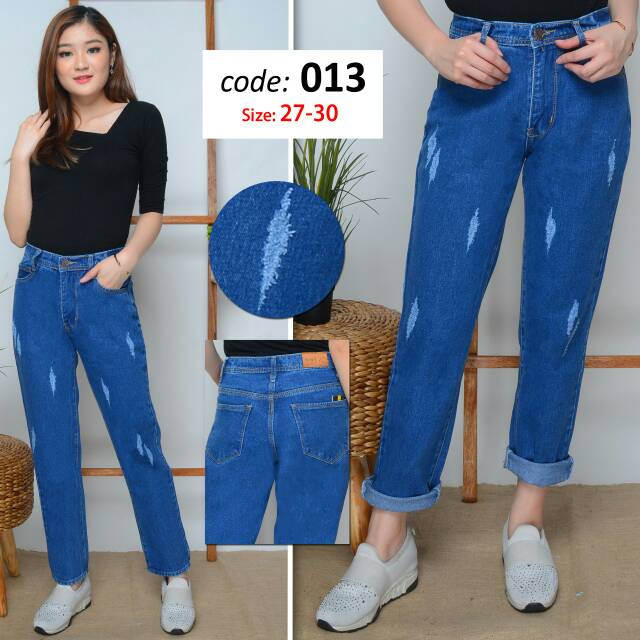 [size 27 - 34] Celana Jeans Boyfriend Sobek / Celana Jeans Boyfriend / Celana Jeans Sobek / BF Jeans