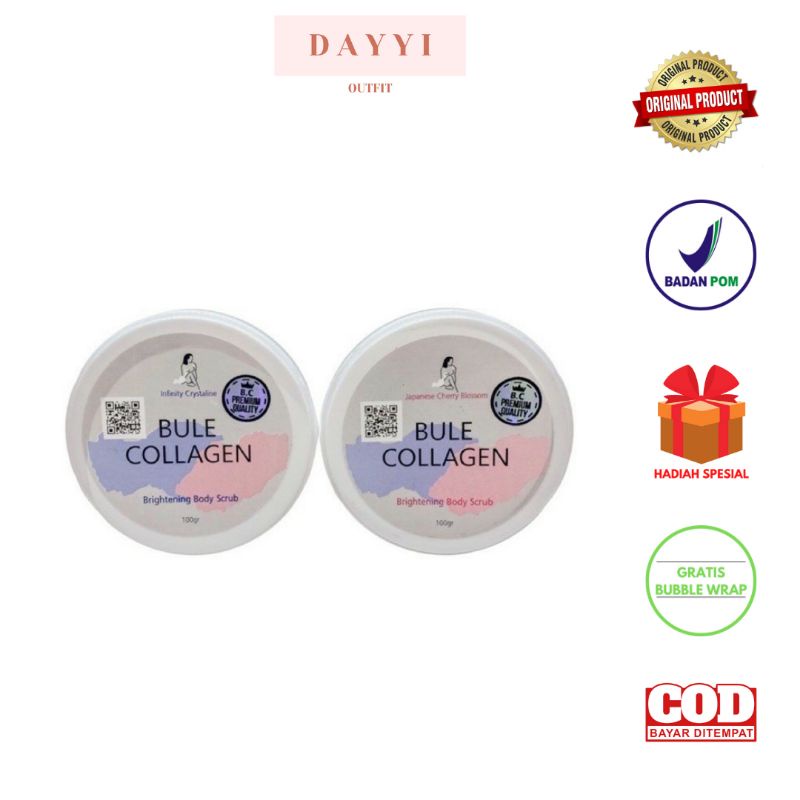 Bule Collagen Brightening Body Scrub - Lulur Whitening - Pemutih