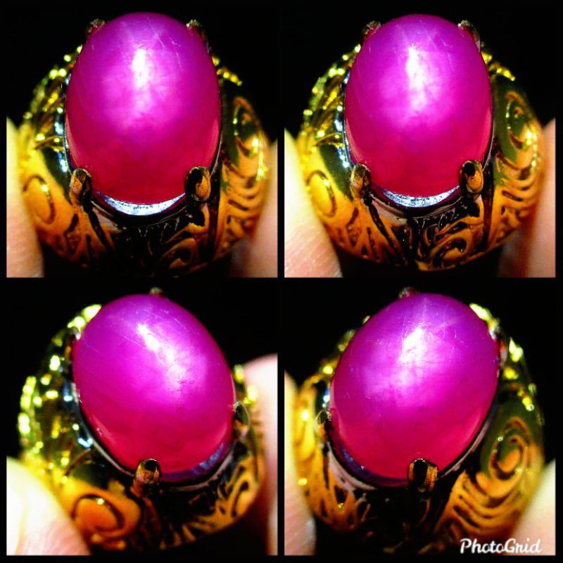 [COD] natural pink star ruby oval top color