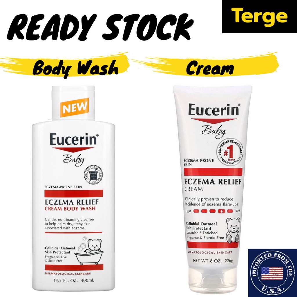 Jual Eucerin Baby Eczema Relief Cream Body Wash Shopee Indonesia
