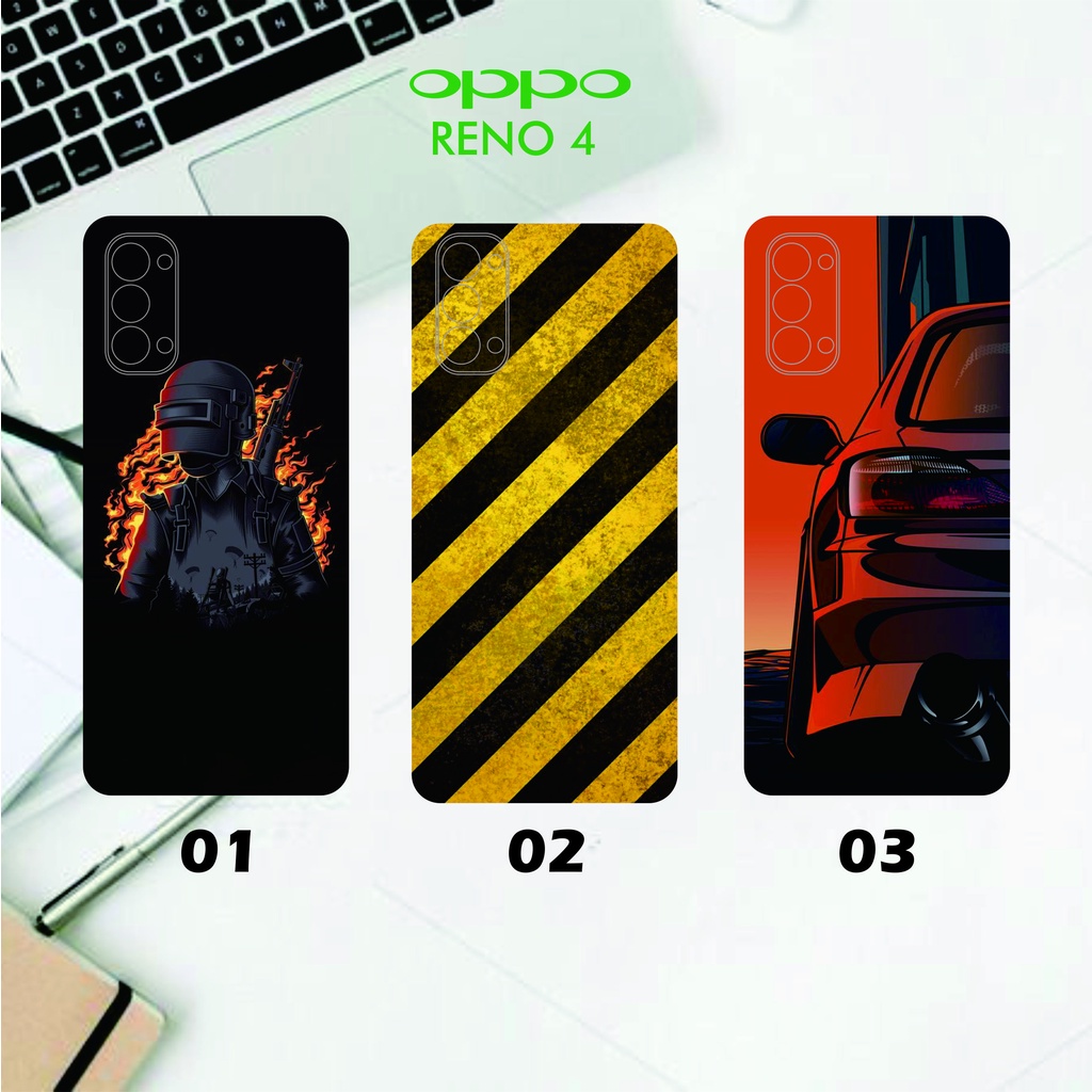 CUSTOM GARSKIN /STICKER HANDPHONE OPPO RENO 4