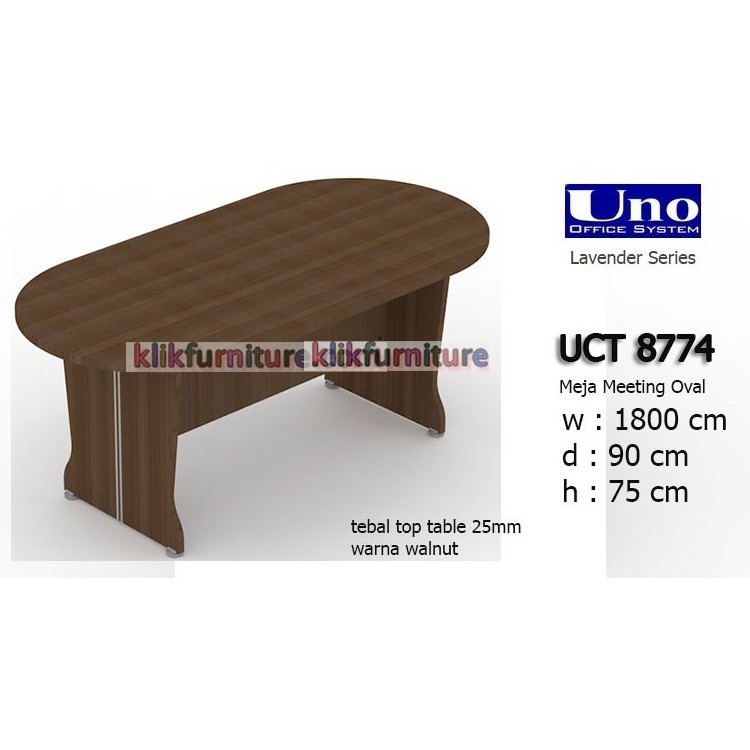 [promo] UCT 8774 UNO Meja Rapat Meja Meeting Oval