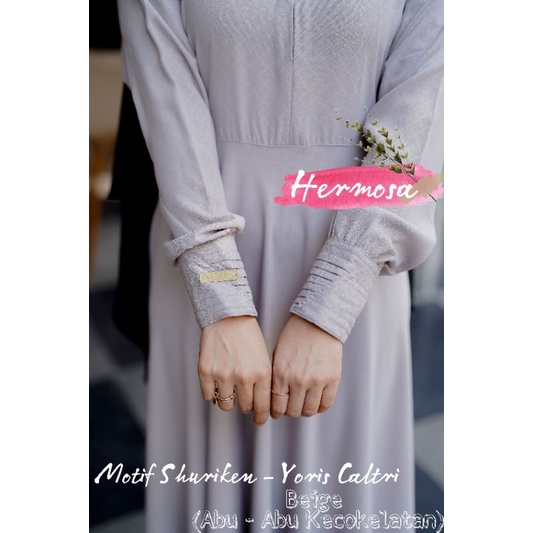 GAMIS EMBOS SYARI YORIS CALTRI SHURIKEN (BEIGE)