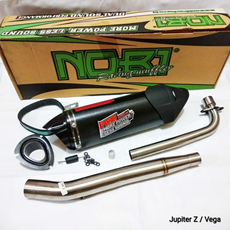Knalpot Nob1 Jupiter Z / Vega R New - Nob1 Neo SS Hitam