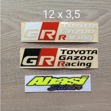 sticker cutting gr gazoo racing