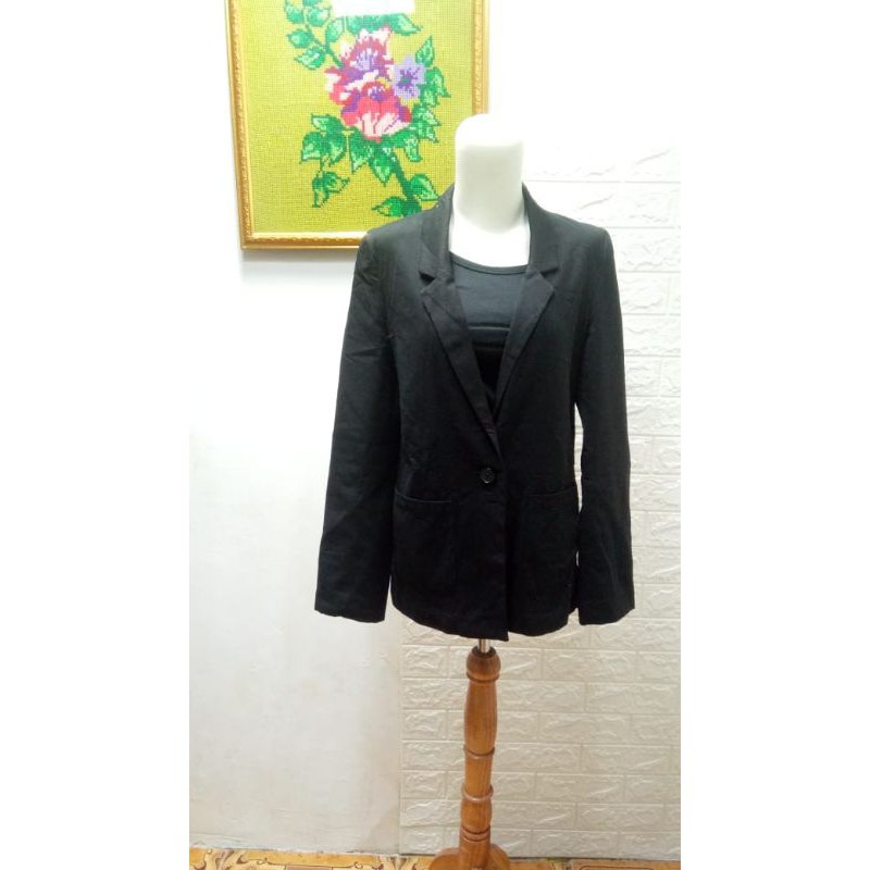 blazer wanita/b158/hnm/Blazer hnm murah/hnm hitam/hnm second/Blazer branded/Blazer murah/Blazer