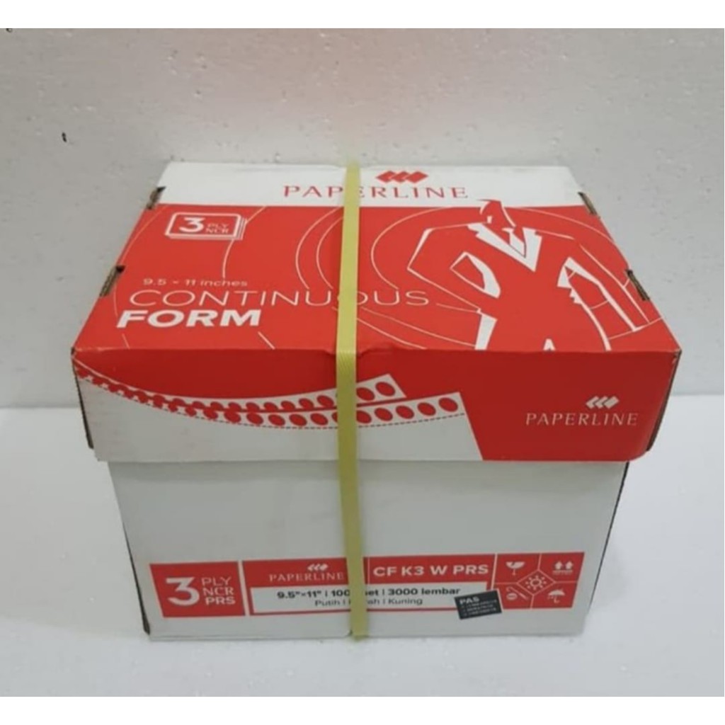 

Continuous Form 9,5 x 11 3ply/2 PRS warna Paperline