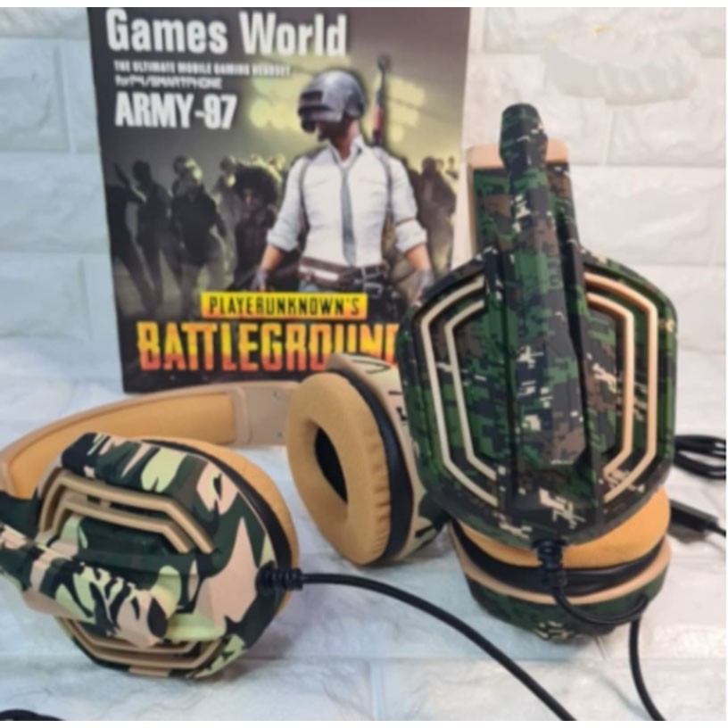 HEADPHONE EARPHONE HEADSET DJ GAMING ARMY-97