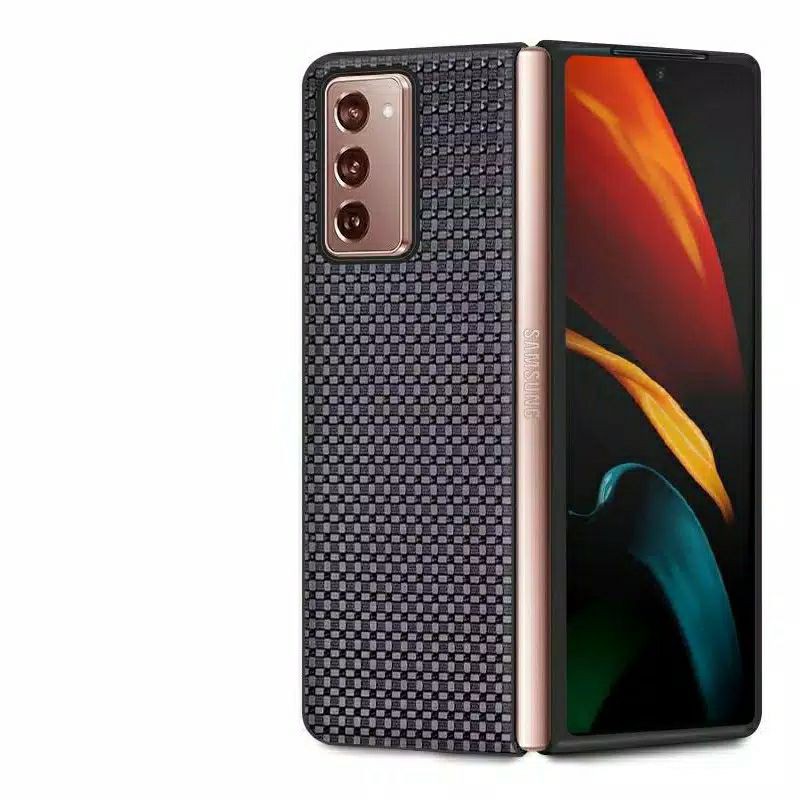 Original Cover Case Samsung Galaxy Z Fold 2 Fold2 2020 Grass Pattern Casing Front & Back