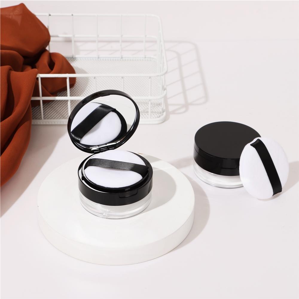 POPULAR 20g Portable Makeup Tools Touch Up Empty Case Loose Powder Box Takeout Grid Design Hot With Puff Mirror