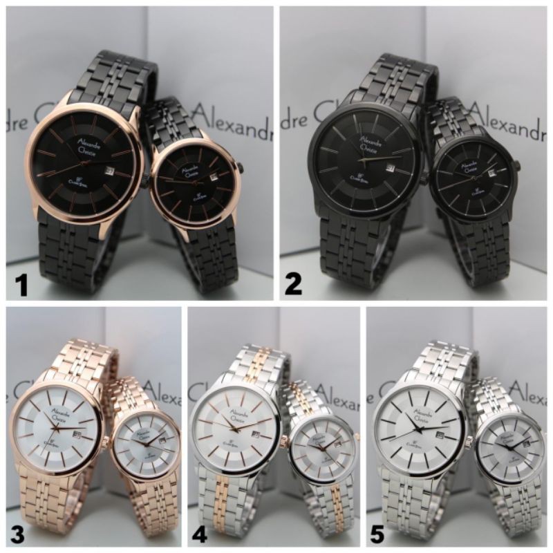 Alexandre Christie Couple AC8348 AC 8348 8348 Pria Wanita Original