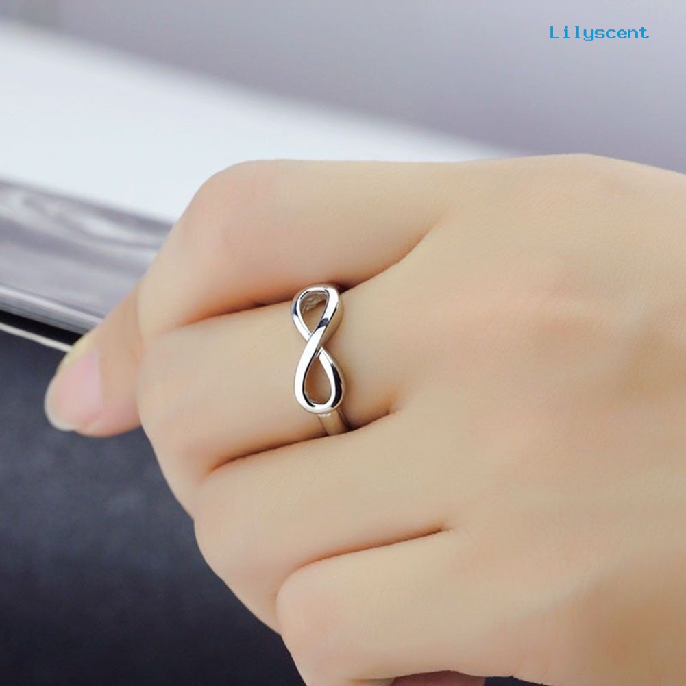 Cincin Desain Simbol Eternity Endless Love Untuk Wanita