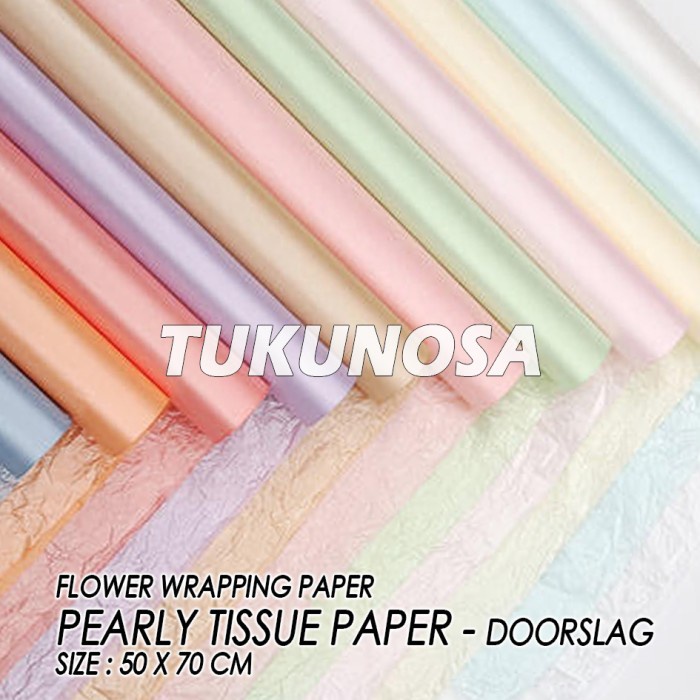 

FLOWER WRAPPING PAPER PEARLY TISSUE PAPER KERTAS DOORSLAG BUKET BUNGA KERTAS PACKING KADO