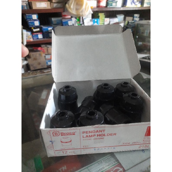 dudukan lampu - tempat lampu gantung - tempat lampu broco
