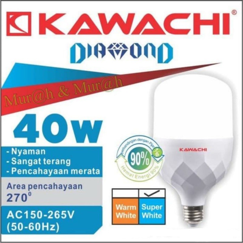 LAMPU LED KAWACHI DIAMOND 40WATT DM- 40w ( GARANSI)