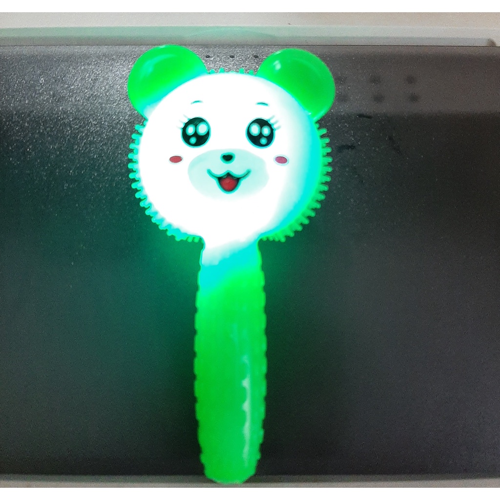 Mainan Bayi Animal Flash Ball Karet Bunyi Lampu Led