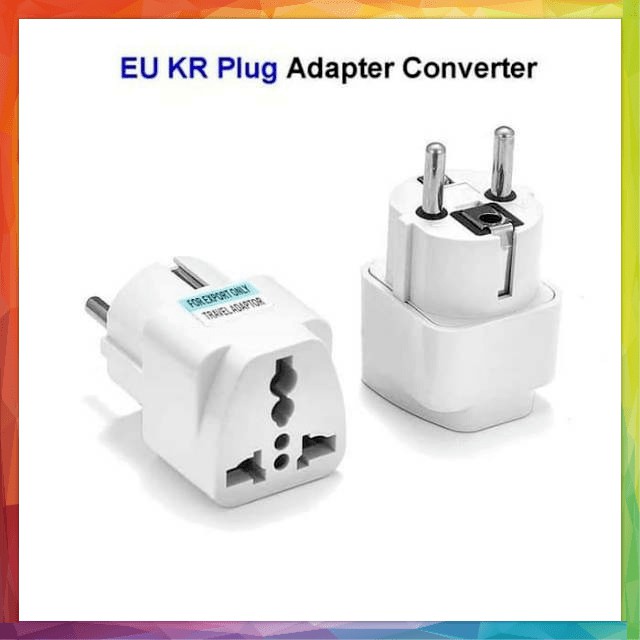 Over Steker Adaptor 3 Kaki Travel Adapter ke 2 Universal (UK + US+ AU)