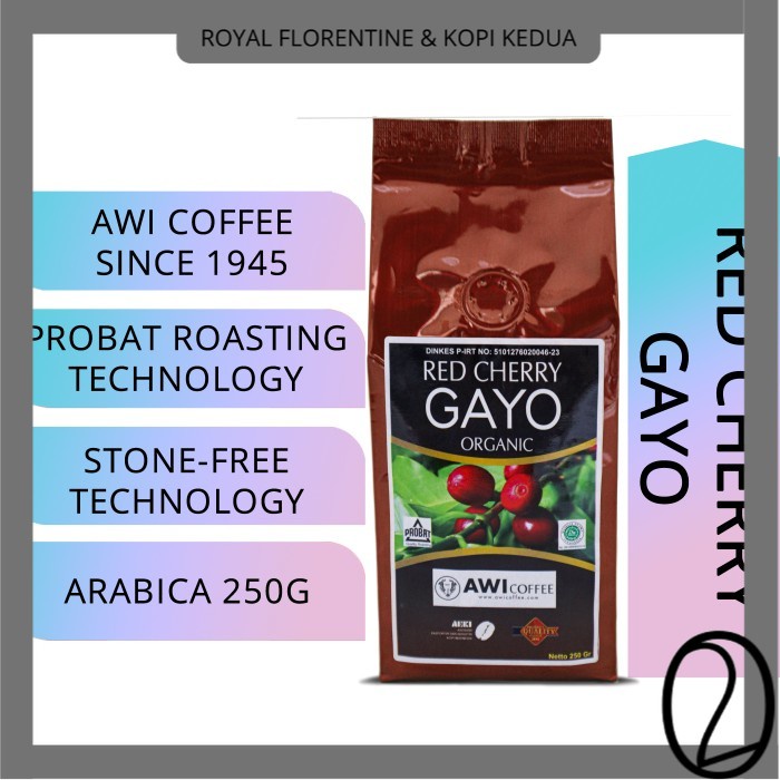 

- Kopi Red Cherry Gayo organik 250gr bubuk