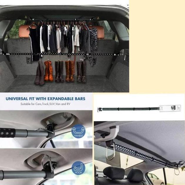 Gantungan Baju Mobil Telescopic Hanger Hook Baju Di Mobil