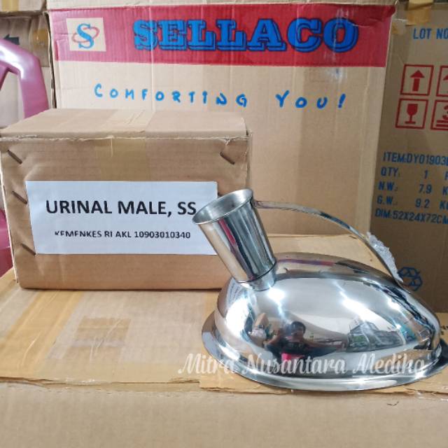 Urinal Cowok Stainless  kualitas Super