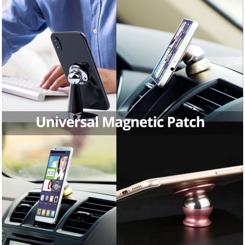 Universal Black Metal Plate Plat for Magnetic Car Mount Phone Holder