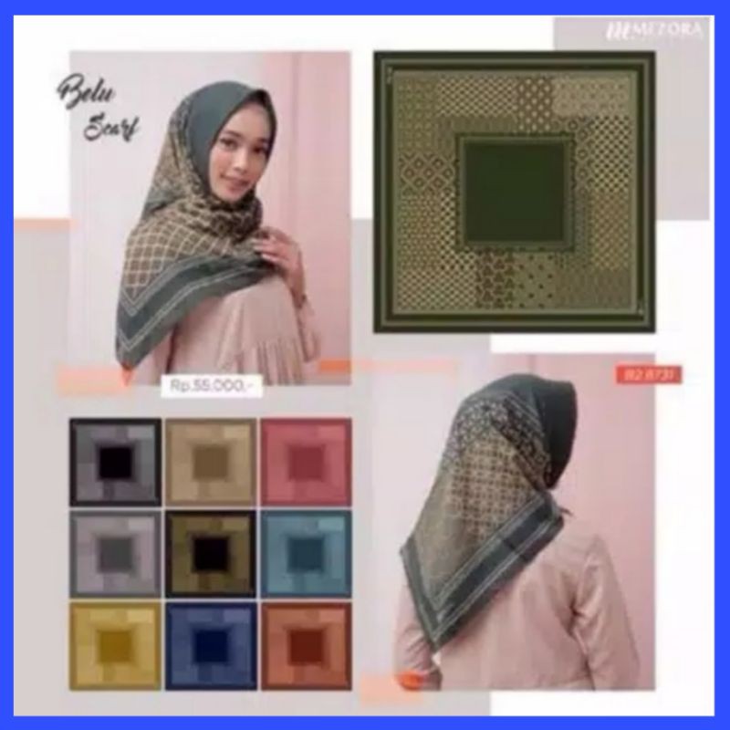 Segiempat Motif/ JILBAB SEGIEMPAT MOTIF BELU SCARF BY MEZORA