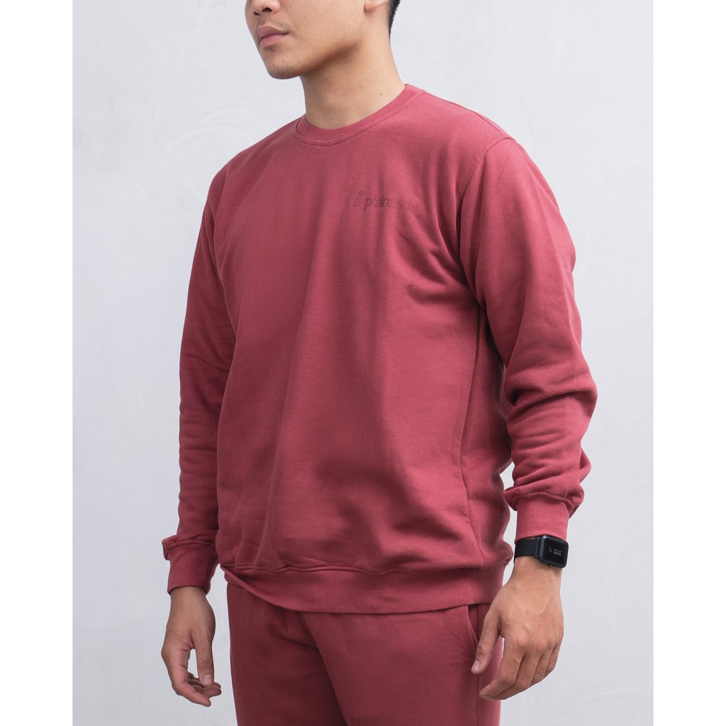 PLAIN CREWNECK by PAD - AUBURN RED