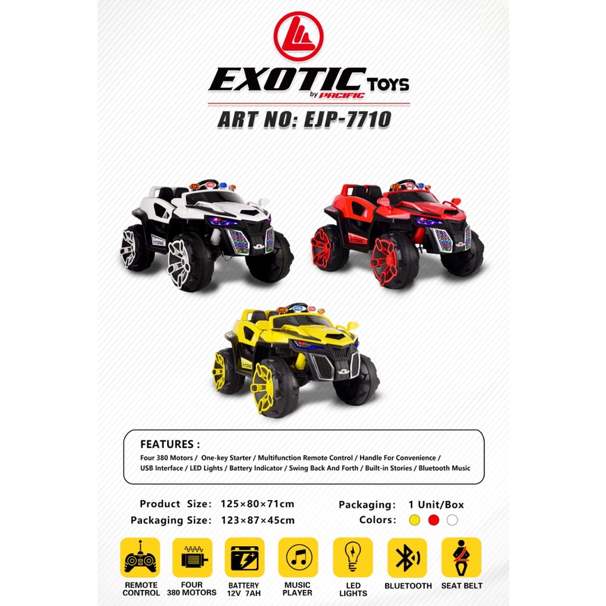 Mobil Accu Exotic Jeep Ejp-7710