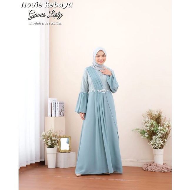 Kebaya Gamis Lesti NK / Gamis Pesta Mewah / Kebaya Seragam Bridesmaid / Dress Kondangan