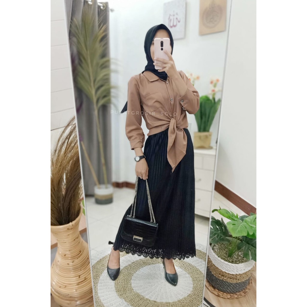 PLAIN KEMEJA PUSATGROSIR_SOLO/ BASIC TOP MOSSCREPE PREMIUM-PLAIN KMJ MOCA