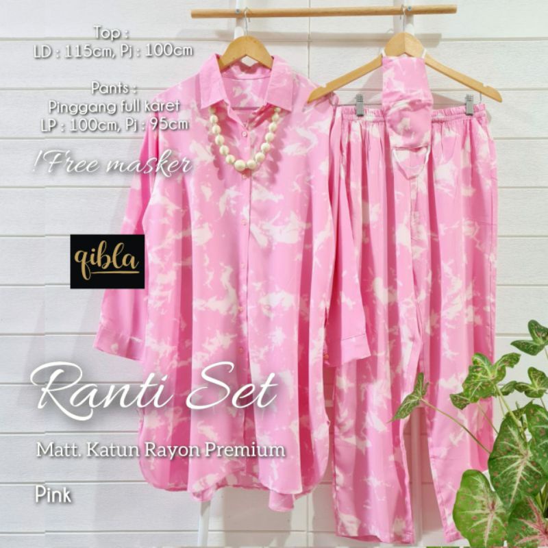 Ranti Setelan Free Masker by Qibla Store