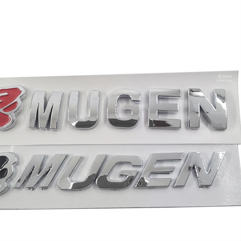 1pc Stiker Emblem Tulisan MUGEN Bahan ABS Untuk Fender Samping Mobil HONDA MUGEN POWER