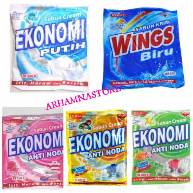 Sabun Cream Ekonomi Wings 74gram/154gram