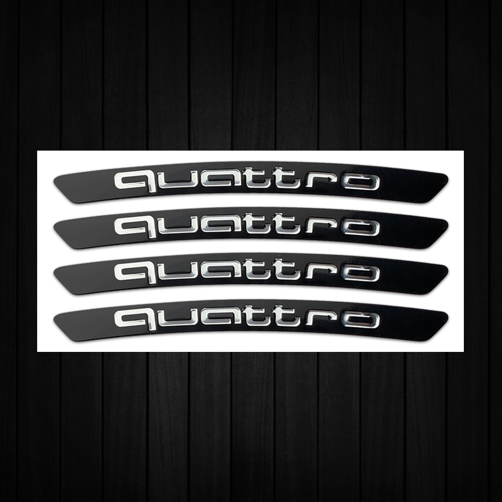 4 Pcs Sticker Dekorasi Velg Mobil Bahan Aluminum