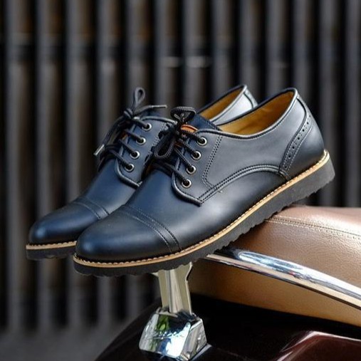 PEDRO BLACK |ManNeedMe x FSTP| Sepatu Pantofel Pria Oxford Formal