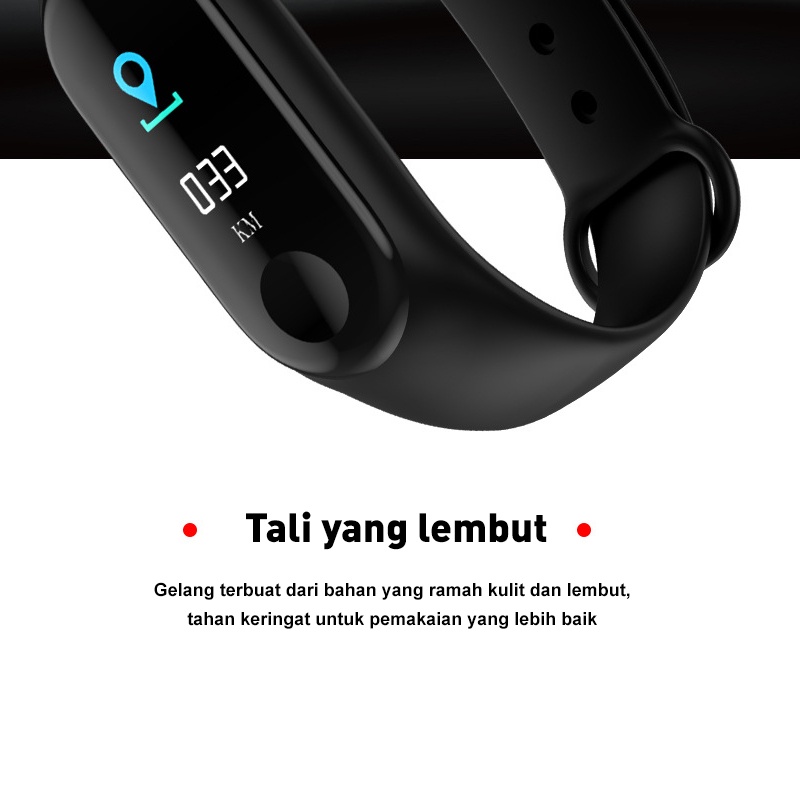 Jam Tangan Smart Watch Digital Fitnes Tracker