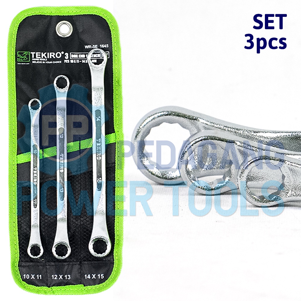 TEKIRO KUNCI RING SET 3 PCS 10-11-12-13-14-15 MM 3PCS SPANNER WRENCH