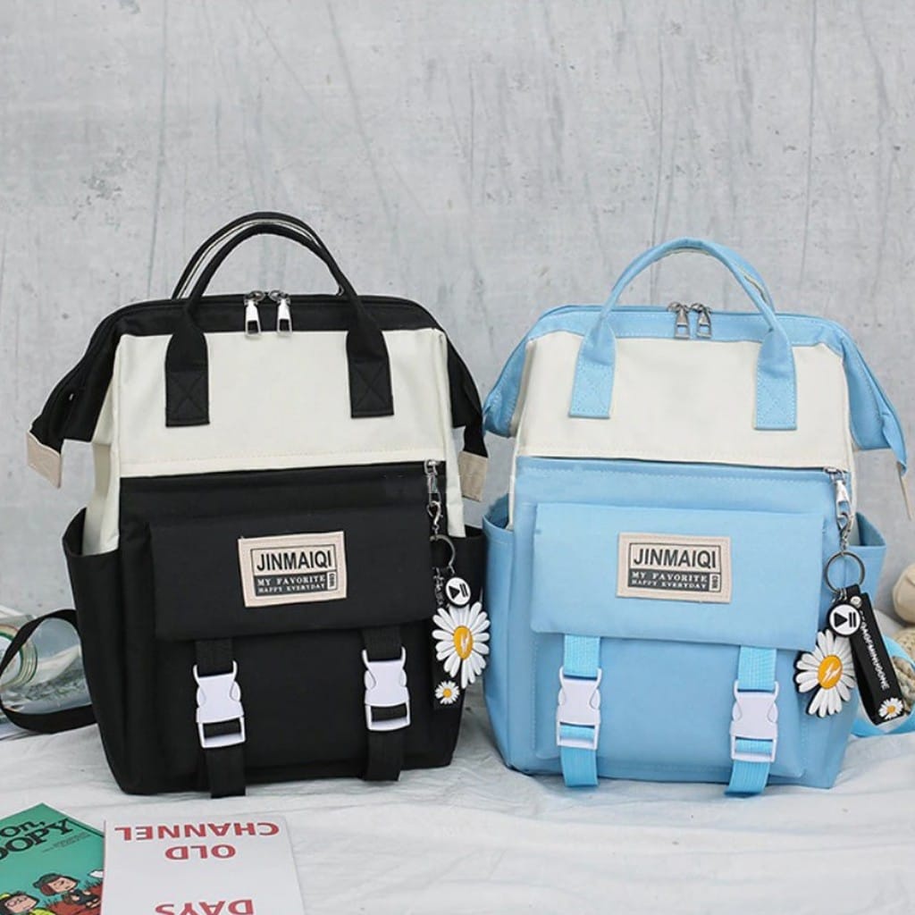 Tas Ransel 4 in 1 Limited Edition Tas Sekolah Backpack Wanita Tas Satu SET - 940