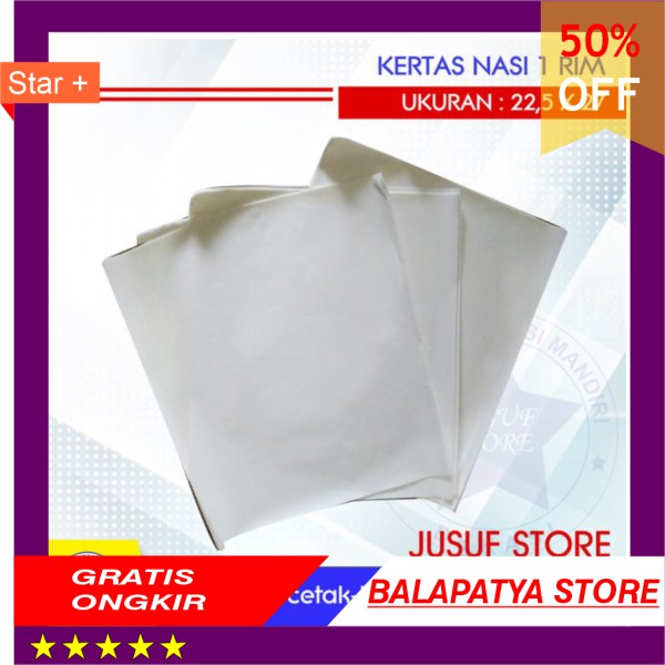 

Kertas Nasi 22.5x27cm 1 rim