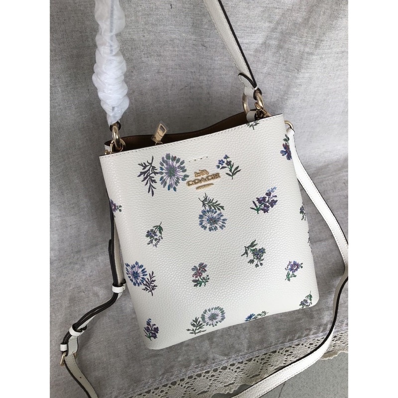Coach 2310 Tas Bahu / Selempang Model Bucket Desain Dandelion Untuk Wanita