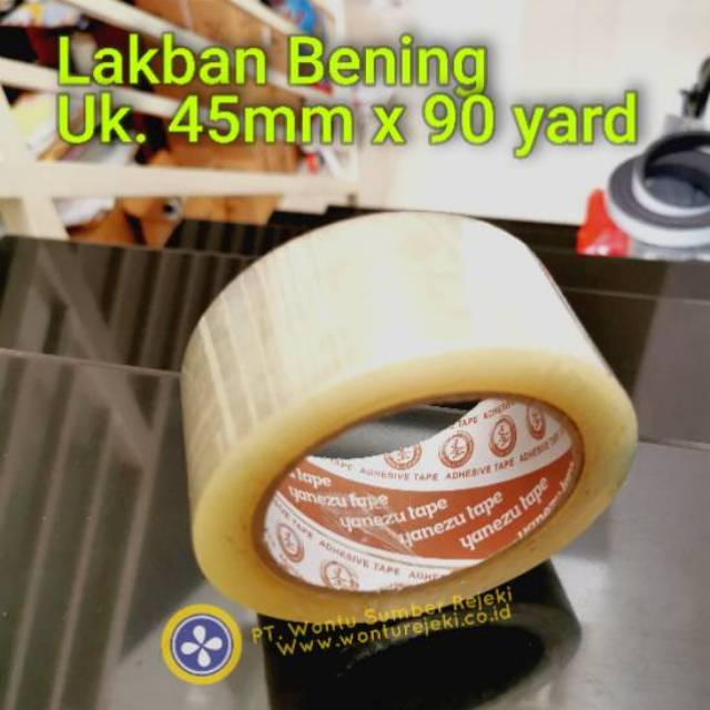 lakban OPP bening 45mm x 90yard