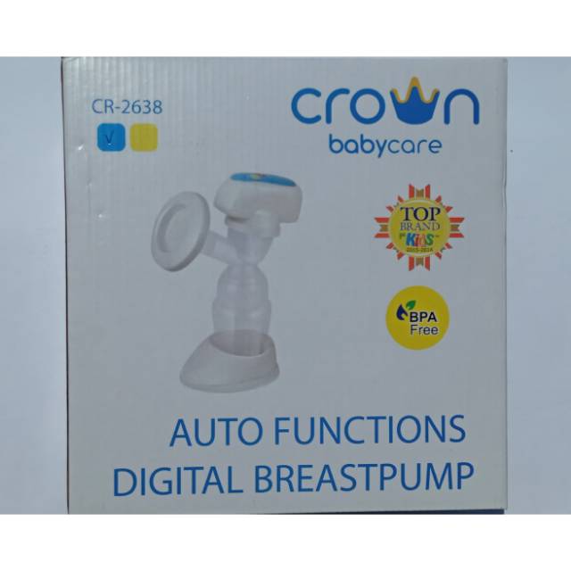 Crown Baby Care Auto Functions Digital Breastpump / Pompa ASI Elektrik