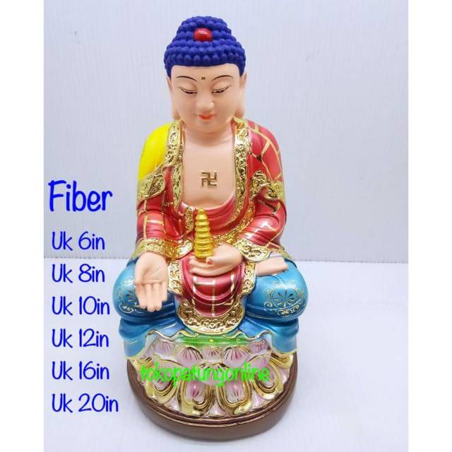 Patung Buddha Yao Shi Fo Fiber New