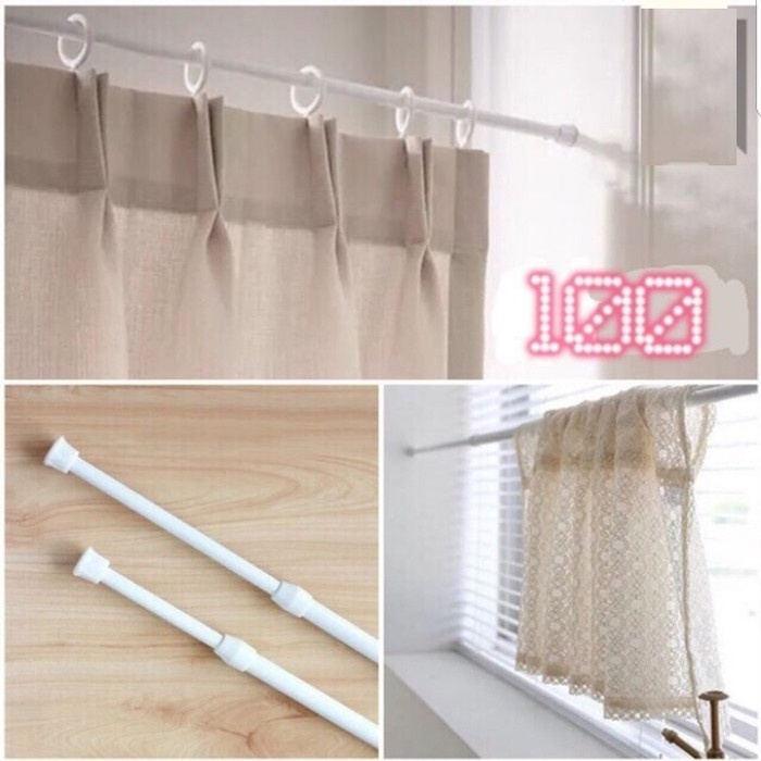 Tiang tirai tanpa paku tiang fleksibel