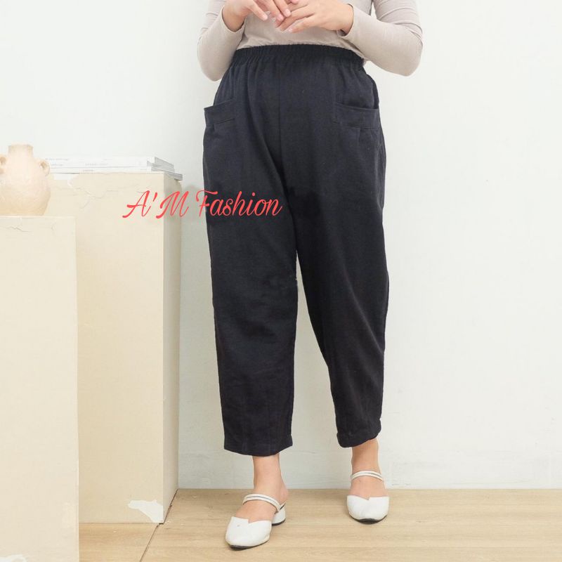 UNIQLO PANT WILLO PANT CELANA CEWEK KEKINIAN KULOT CELANA HAREM  TERBARU FIT TO L XL XXL